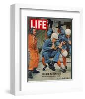 LIFE the new Astronauts 1963-null-Framed Art Print