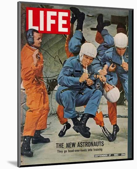 LIFE the new Astronauts 1963-null-Mounted Art Print