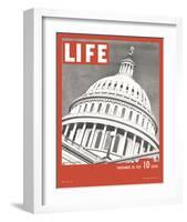 LIFE United States Capitol 1937-null-Framed Art Print