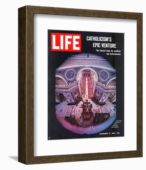 LIFE Vatican Council ends 1965-null-Framed Art Print