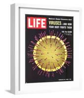 LIFE Viruses-The Flu Germ 1966-null-Framed Art Print