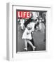 LIFE VJ Day Soldier Kissing girl-null-Framed Art Print