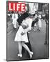 LIFE VJ Day Soldier Kissing girl-null-Mounted Art Print