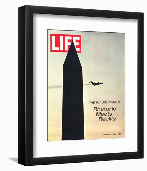 LIFE Washington Nixon Inauguration-null-Framed Art Print