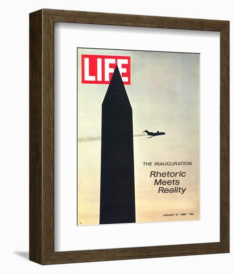 LIFE Washington Nixon Inauguration-null-Framed Art Print