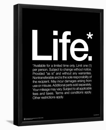 Life-null-Framed Mini Poster