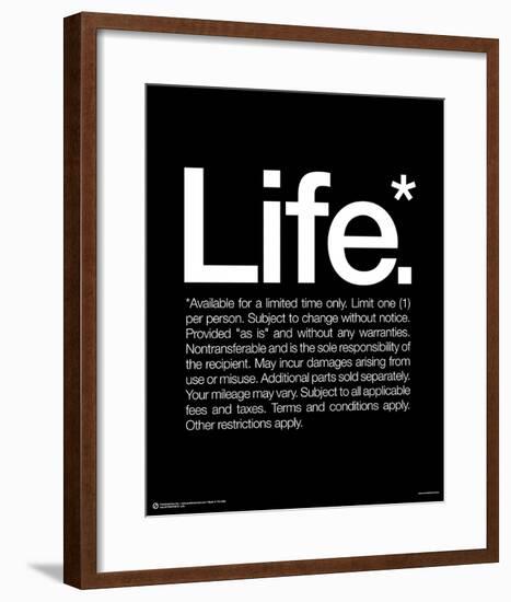 Life-null-Framed Mini Poster