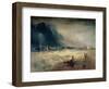 Lifeboat and Manby Apparatus Going off to a Stranded Vessel Making Signal of Distress, circa 1831-J. M. W. Turner-Framed Giclee Print