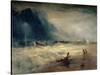 Lifeboat and Manby Apparatus Going off to a Stranded Vessel Making Signal of Distress, circa 1831-J. M. W. Turner-Stretched Canvas