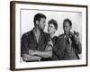 Lifeboat by Alfred Hitchcock with John Hodiak, Tallulah Bankhead and Henry Hull., 1944 (b/w photo)-null-Framed Photo