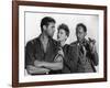 Lifeboat by Alfred Hitchcock with John Hodiak, Tallulah Bankhead and Henry Hull., 1944 (b/w photo)-null-Framed Photo