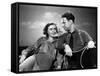 Lifeboat by Alfred Hitchcock with Mary anderson and Hume Cronyn, 1944 (b/w photo)-null-Framed Stretched Canvas