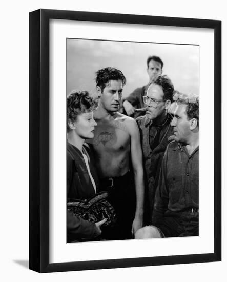 Lifeboat by Alfred Hitchcock with Tallulah Bankhead, John Hodiak, Henry Hull and William Bendix, 19-null-Framed Photo