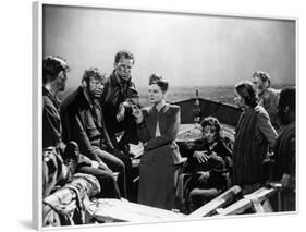 Lifeboat by Alfred Hitchcock with Walter Slezak, Hume Cronyn, Tallulah Bankhead, Heather angel and -null-Framed Photo