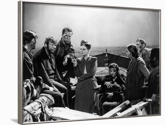 Lifeboat by Alfred Hitchcock with Walter Slezak, Hume Cronyn, Tallulah Bankhead, Heather angel and -null-Framed Photo