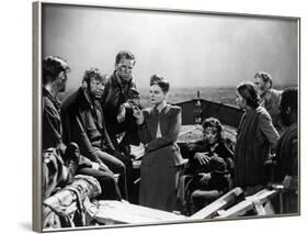 Lifeboat by Alfred Hitchcock with Walter Slezak, Hume Cronyn, Tallulah Bankhead, Heather angel and -null-Framed Photo