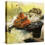 Lifeboat Rescue-English School-Stretched Canvas