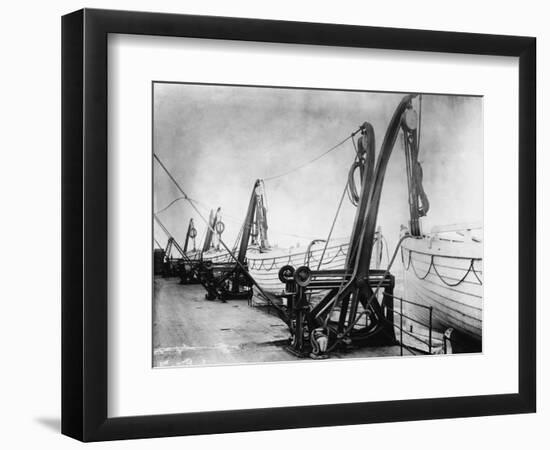 Lifeboats on the Titanic-null-Framed Photographic Print