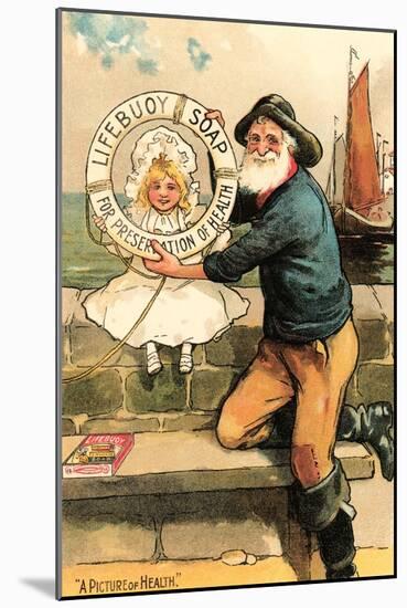 Lifebuoy Soap For Preservation of Health-null-Mounted Art Print