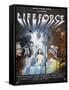 Lifeforce, French poster, 1985. © Cannon Films/courtesy Everett Collection-null-Framed Stretched Canvas