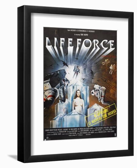 Lifeforce, French poster, 1985. © Cannon Films/courtesy Everett Collection-null-Framed Art Print