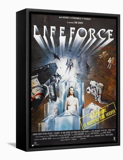 Lifeforce, French poster, 1985. © Cannon Films/courtesy Everett Collection-null-Framed Stretched Canvas