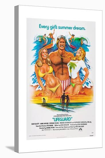 LIFEGUARD, center: Sam Elliott, 1976.-null-Stretched Canvas