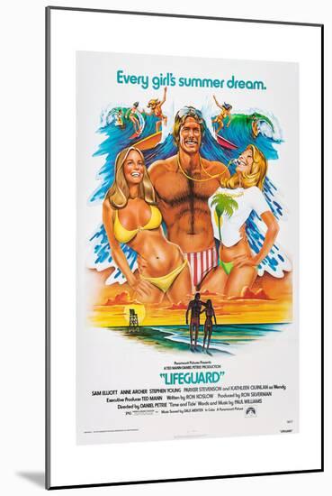 LIFEGUARD, center: Sam Elliott, 1976.-null-Mounted Premium Giclee Print