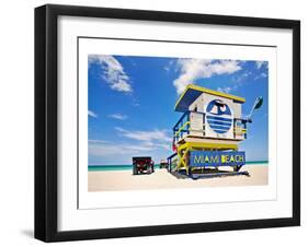 Lifeguard House Miami Beach-null-Framed Art Print