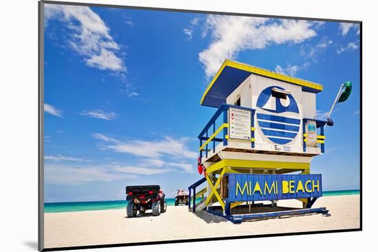 Lifeguard House Miami Beach-null-Mounted Art Print