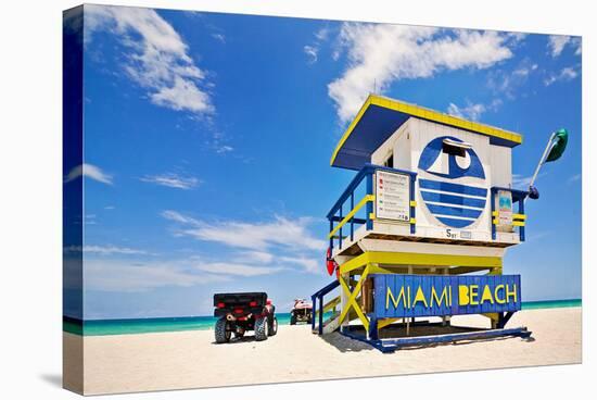 Lifeguard House Miami Beach-null-Stretched Canvas