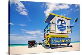 Lifeguard House Miami Beach-null-Stretched Canvas