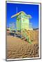 Lifeguard House South Beach FL-null-Mounted Art Print