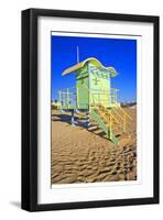 Lifeguard House South Beach FL-null-Framed Art Print