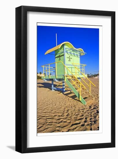 Lifeguard House South Beach FL-null-Framed Art Print