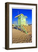 Lifeguard House South Beach FL-null-Framed Art Print