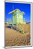 Lifeguard House South Beach FL-null-Mounted Art Print