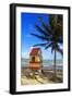 Lifeguard Hut on a Beach, Puerto Rico-George Oze-Framed Photographic Print