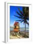 Lifeguard Hut on a Beach, Puerto Rico-George Oze-Framed Photographic Print