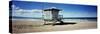 Lifeguard Hut on the Beach, 8th Street Lifeguard Station, Manhattan Beach, Los Angeles County, C...-null-Stretched Canvas