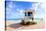 Lifeguard Hut on the Beach, Fort Lauderdale, Florida, USA-null-Stretched Canvas
