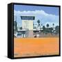 Lifeguard Hut on the Beach, Santa Monica, USA, 2002-Peter Wilson-Framed Stretched Canvas