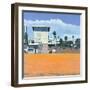 Lifeguard Hut on the Beach, Santa Monica, USA, 2002-Peter Wilson-Framed Giclee Print