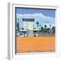 Lifeguard Hut on the Beach, Santa Monica, USA, 2002-Peter Wilson-Framed Giclee Print