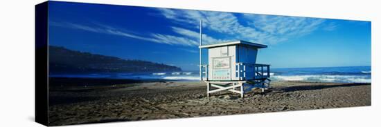 Lifeguard Hut on the Beach, Torrance Beach, Torrance, Los Angeles County, California, USA-null-Stretched Canvas