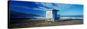 Lifeguard Hut on the Beach, Torrance Beach, Torrance, Los Angeles County, California, USA-null-Stretched Canvas