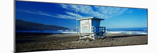 Lifeguard Hut on the Beach, Torrance Beach, Torrance, Los Angeles County, California, USA-null-Mounted Photographic Print