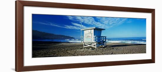 Lifeguard Hut on the Beach, Torrance Beach, Torrance, Los Angeles County, California, USA-null-Framed Photographic Print