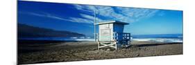 Lifeguard Hut on the Beach, Torrance Beach, Torrance, Los Angeles County, California, USA-null-Mounted Photographic Print