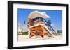 Lifeguard Hut South Beach FL-null-Framed Art Print